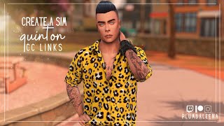 SIMS 4 CREATE A MALE SIM  QUINTON LINKS INCLUDED [upl. by Trilly]