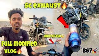 Ns125 full modifiedsc project exhaust install🔥💯🚀 [upl. by Otreblide]