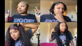 How to reinstall your old deep wave frontal wig‼️ [upl. by Acinomaj]