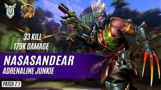 33 KILL 179K DAMAGE nasaSandEar KOGA PALADINS COMPETITIVE MASTER ADRENALINE JUNKIE [upl. by Onig382]