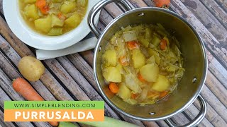 PURRUSALDA  Receta de sopa de puerro casera  Sopa de puerro saludable [upl. by Diannne]