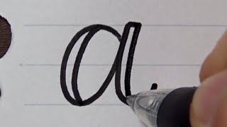 How to write Fauxfake calligraphy with a pen  Small letters  Like brush pen handwriting [upl. by Norraa629]