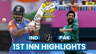 India Vs Pakistan Highlights 1st Innings Pakistan Need 120 Runs To Win Against India I T20 WC 2024 [upl. by Aseiram]