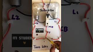 Two way switch connection electricalshorts conectingelectrician ytshorts [upl. by Brigida]