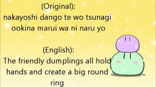 Dango Daikazoku English Lyrics [upl. by Dorehs]