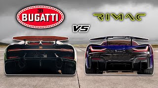 Bugatti Chiron SS vs Rimac Nevera TOP SPEED Drag Race 250 MPH [upl. by Romeon683]