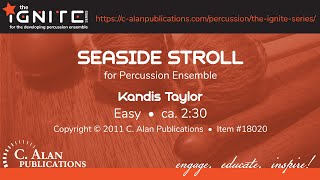 Seaside Stroll Percussion Ensemble 714  Kandis Taylor [upl. by Okuy]