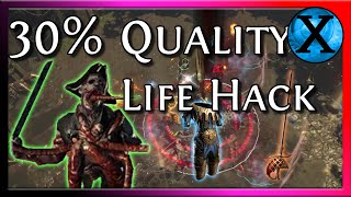 Path of Exile Crafting Tip 30 Quality The BEST Way [upl. by Hewett]