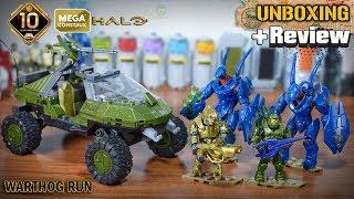 Halo Warthog Run  Mega Construx 10th Anniversary  Unboxing amp Review [upl. by Savage]