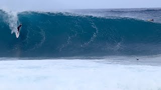 Pipe XL Massive 3rd Reef Hawaii 111324  Surfing Bodyboarding [upl. by Nilyram]