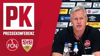 Die PK mit Jens Keller amp Pellegrino Matarazzo  1 FC Nürnberg  VfB Stuttgart 06 [upl. by Nyrtak854]