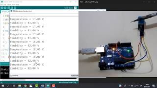 DHT11 amp Arduino  Temperature and Humidity Sensor [upl. by Onifled]
