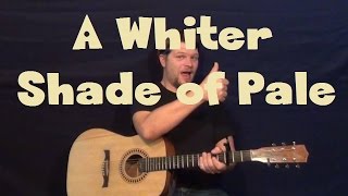 A Whiter Shade of Pale Procol Harum Fingerstyle Guitar Lesson How to Play Tutorial [upl. by Maximo691]