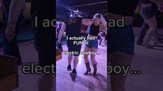 I actually had fun at electric cowboy swingdancers countrydance countrydancing [upl. by Rollecnahc]