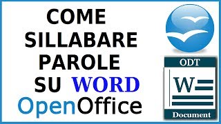 come sillabare parole su word openoffice writer  come aggiungere sillabazione  dividere in sillabe [upl. by Rossie]