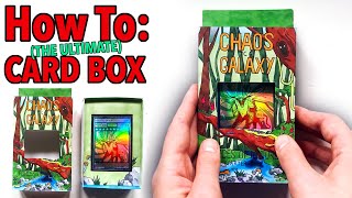 How to Make the Ultimate Trading Card Deck Box by hand Chaos Galaxy [upl. by Efrem882]