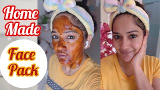 My Home mAde Face Pack ll home remedies ll caffeine face pack ll face care ll self love ll [upl. by Airottiv]