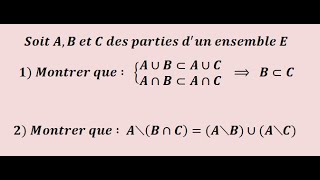 Ensembles  exercice5 [upl. by Nawd]