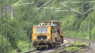 Züge bei Kestert PlasserampTheurer Captrain E186 2x 294 145 151 189 2x 185 427 428 [upl. by Atsuj]