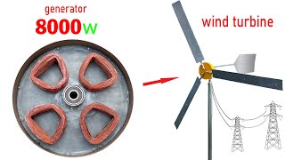 I make 220v electric Wind Turbine generator [upl. by Ola633]