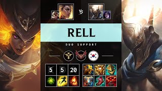 Rell Support vs Pantheon Rampage  KR Grandmaster Patch 1422 [upl. by Burley872]