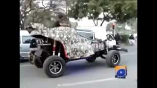 Jet fighter shape car made in Pakistan [upl. by Azarcon43]