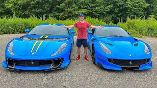 Ferrari 812 Competizione Vs F12 TDF Head To Head Review Part 1 [upl. by Skeie]