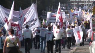 Wroclaw sees mass protest for European solidarity EU finance ministers leave early [upl. by Simara]