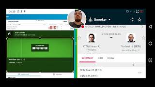 LIVE🎱  Ronnie OSullivan vs Hossein Vafaei  World Open Snooker 2024  Snooker Live [upl. by Tess]