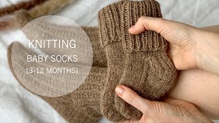 How to Knit Baby Socks on Magic Loop  Tutorial by CozySocksStore [upl. by Aznerol]