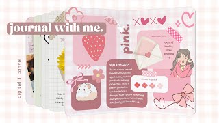 Digital Journal With Me  Journaling on Canva amp Paper  Digital Journal Tutorial [upl. by Fiertz87]