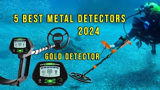 Top 5 Best Metal Detectors 2024  Gold Detector [upl. by Ynej]