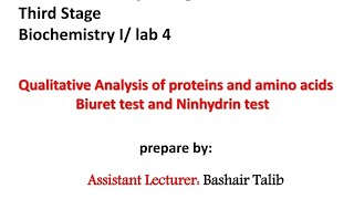 Biochemistry lab Biuret test [upl. by Erde]