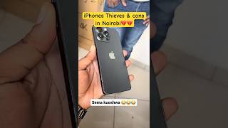 iPhone Thieves and Cons in Nairobi streets Be careful shorts youtubeshorts iphone comedy [upl. by Llennahs]