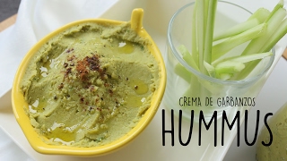 CÓMO hacer HUMMUS  CREMA DE GARBANZOS   RECETASLILY [upl. by Steddman]