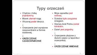 20 Orzeczenie jako część zdania [upl. by Edeline]