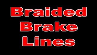 Fitting HEL braided brake lines to a motorcycle [upl. by Noivaz908]