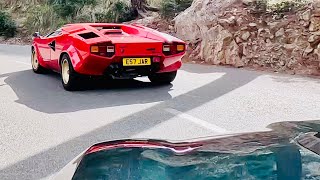 Countach QV Porsche 911 amp Jaguar Project 7 road trip special on the best roads in Spain amp Mallorca [upl. by Cenac]