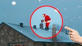 7 Santa Claus Captados en Cámara en la Vida REAL ¿En Verdad Existen [upl. by Wynne]