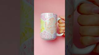 DIY Geometric Watercolor Infusible Ink 15oz Mug with Cricut cricutdiy diy infusibleink [upl. by Linet]