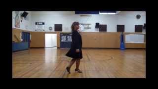 quotThe French Songquot line dance demo ultra beginnerbeginner choreo Tripp 32 counts 4 walls [upl. by Dirraj]