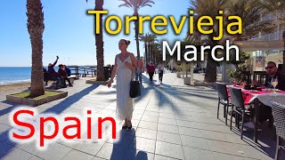 Torrevieja  Spain ⁴ᴷ  walking tour  4k 🌡TC°21 🌞 20240312 [upl. by Lobiv207]