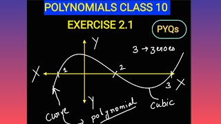 One shot polynomials class 10 exercise 21  PYQS exercise 21 class 10 new book [upl. by Issy369]