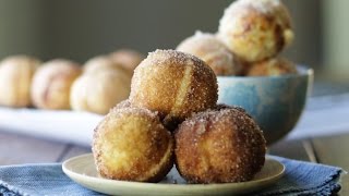 Baked Doughnut Holes Recipe  The Inspired Home [upl. by Eylloh487]