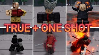 UPDATED 2024 The BEST TRUE  ONE SHOT Combos For ALL Characters  The Strongest Battlegrounds [upl. by Bartosch]