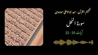 244  Surah Nahal Ayaat 22  25  Quran with Urdu Translation and Tafseer by Molana Maududi [upl. by Elden]