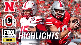 Nebraska Cornhuskers vs No 4 Ohio State Buckeyes Highlights  FOX College Football [upl. by Kampmeier]