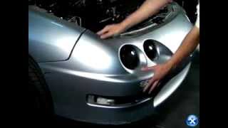 Rvinyl Installation Video 19942001 Acura Integra Projector Headlights [upl. by Misa892]