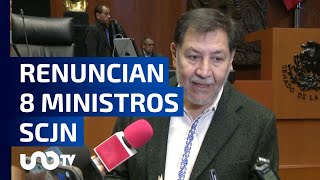 8 Ministros de la SCJN presentaron su renuncia [upl. by Recor]