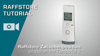 Funkhandsender TempoTel2 Raffstore Zwischenposition einstellen [upl. by Animsaj]